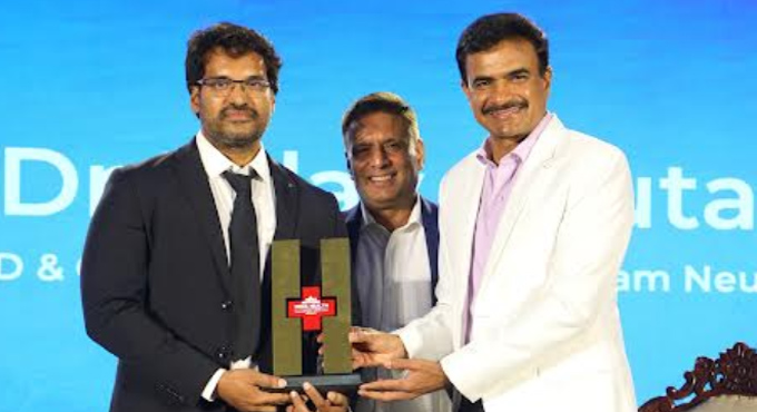 Dr Uday Goutam Honoured For Legendary Excellence In Neurosurgery Brain Stroke Prevention Public Health Services At Times Network India Health Summit 2026 