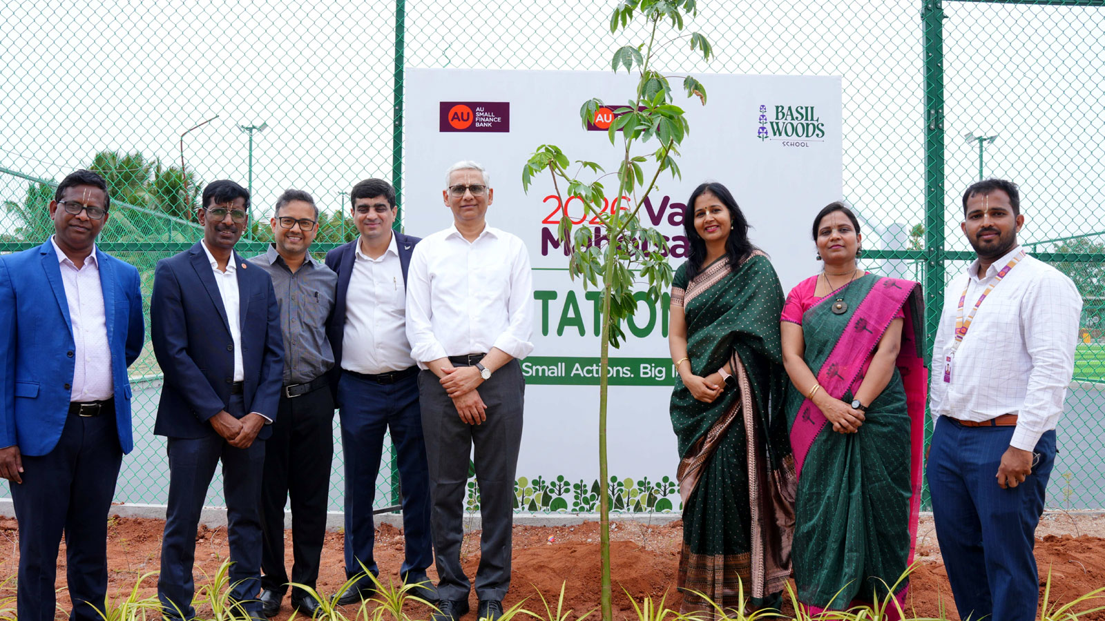 AU Small Finance Bank Celebrates Van Mahotsav with Tree Plantation Drive in Hyderabad Au Small Finance Bank Celebrates Van Mahotsav With Tree Plantation Drive In Hyderabad