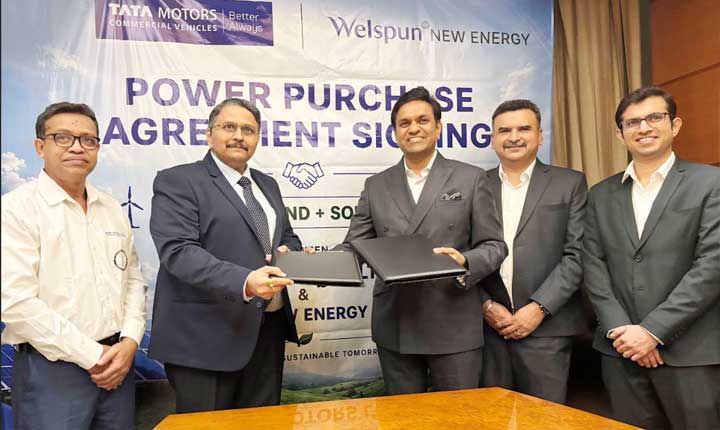 Tata Motors and Welspun Renewable Energy Partner for 86 MW Wind-Solar Hybrid Project Tata Motors And Welspun Renewable Energy Partner For 86 Mw Wind Solar Hybrid Project