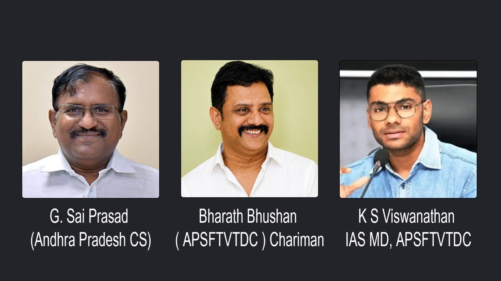 *APSFTVTDC Chairman Bharath Bhushan, APFDC MD Viswanathan Hold High-Level Meeting with AP Chief Secretary Sai Prasad to Boost Andhra Pradesh’s Film Industry* Apsftvtdc Chairman Bharath Bhushan Apfdc Md Viswanathan Hold High Level Meeting With Ap Chief Secretary Sai Prasad To Boost Andhra Pradeshs Film Industry