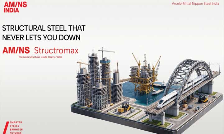 Am Ns India Launches Structromax And Weldstar Heavy Steel Plate Brands For Infrastructure And Manufacturing