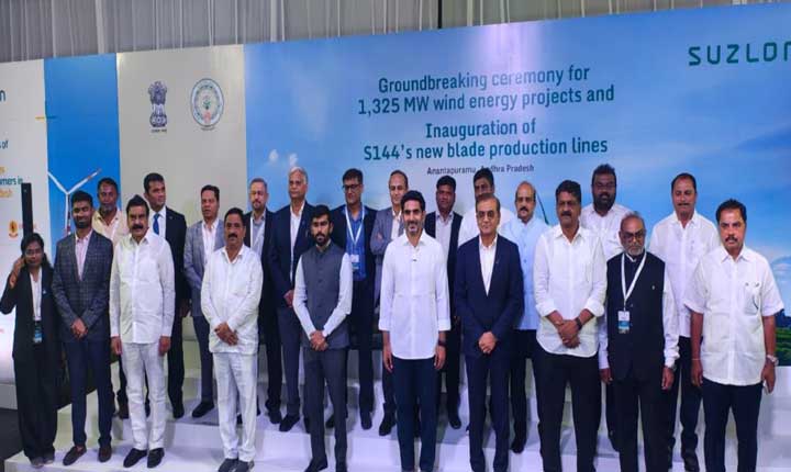 Suzlon And Andhra Pradesh Government Break Ground On 1325 Mw Wind Projects In Ananthapuramu 