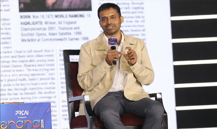 Pullela Gopichand Emphasizes Sports As Essential For Viksit Bharat At Prana 2026 