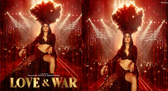 Alia Bhatts First Look From Sanjay Leela Bhansalis Love War Is Pure Fire