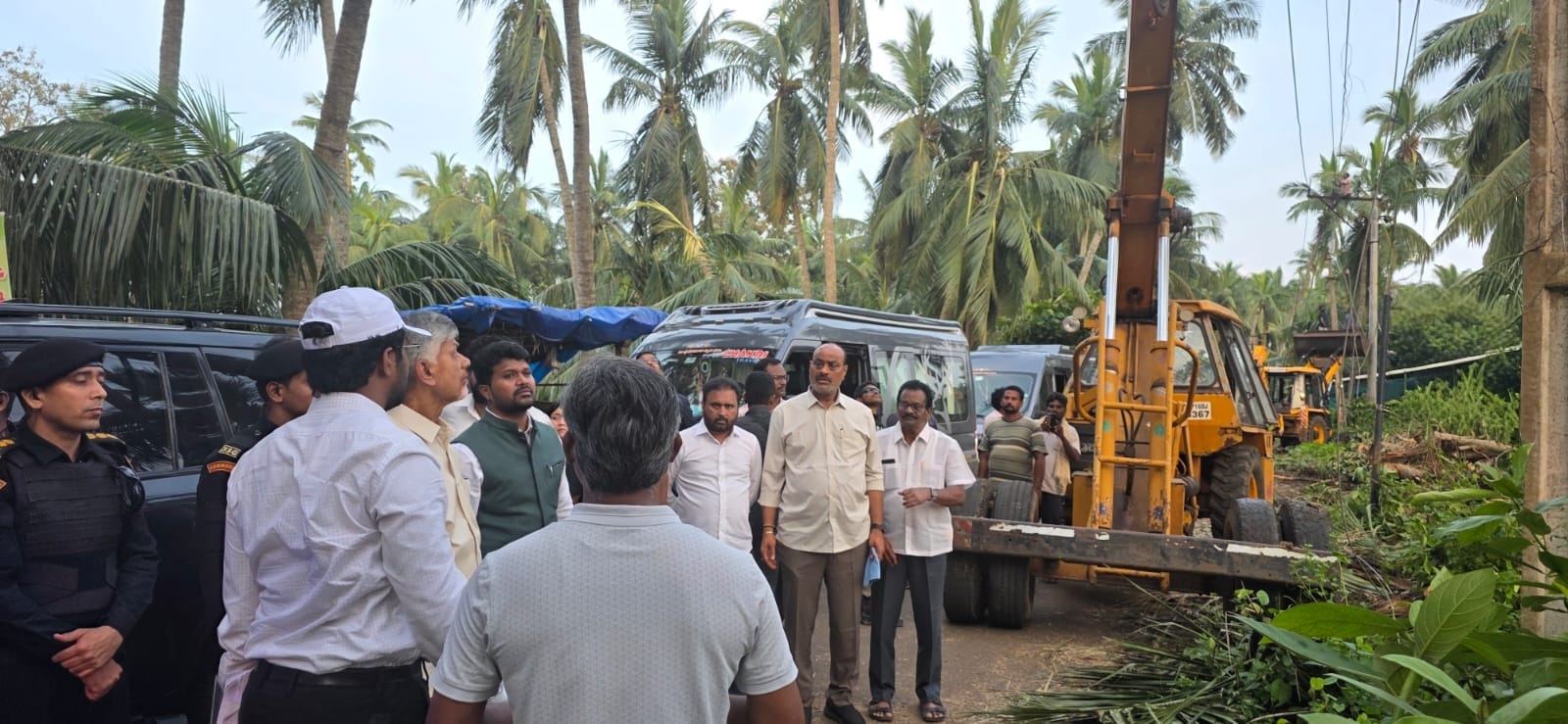 Cm Chandrababu Naidu Aerial Survey In Cyclone Affected Regions 
