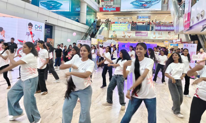 HCG Vizag and NSRIT College Students Organize Public Flash Mob for Breast Cancer Awareness Month Hcg Vizag And Nsrit College Students Organize Public Flash Mob For Breast Cancer Awareness Month