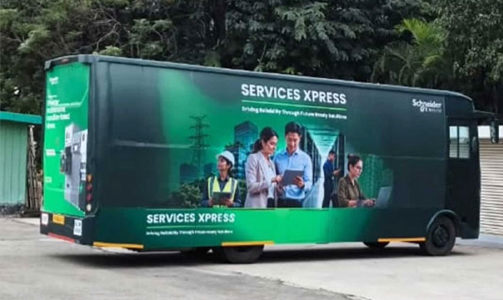 Schneider Electric Brings Mobile Service Innovation Hub to South India with ‘Services Express’ Schneider Electric Brings Mobile Service Innovation Hub To South India With Services Express