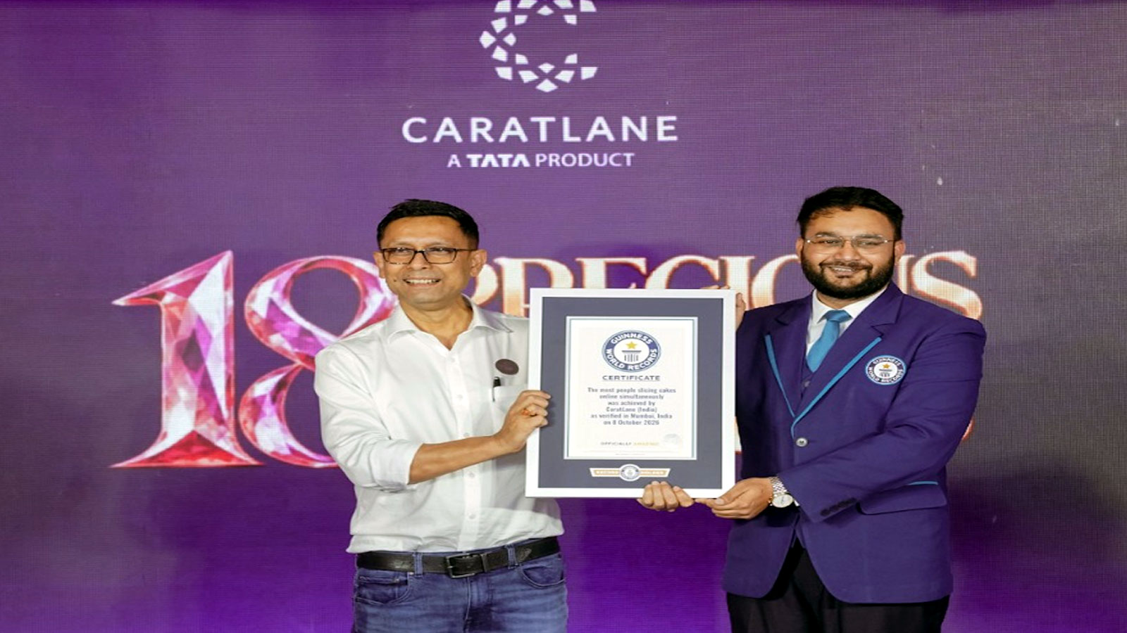 CaratLane Marks 18th Anniversary by Setting GUINNESS WORLD RECORDS Title for Online Cake Cutting Caratlane Marks 18th Anniversary By Setting Guinness World Records Title For Online Cake Cutting