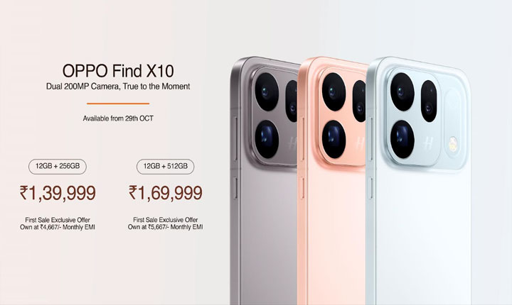 OPPO India Unveils Flagship OPPO Find X10 Series, OPPO Pad Mini, and Enco X4 Ecosystem Oppo India Unveils Flagship Oppo Find X10 Series Oppo Pad Mini And Enco X4 Ecosystem