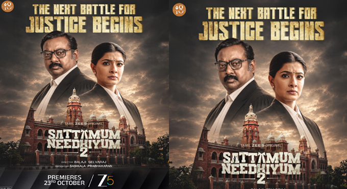 The Fight For Justice Returns Zee5 Launches The Trailer Of Sattamum Needhiyum 2 