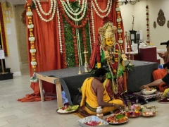 Durga Pujalu at Shirdi Sai Mandir in Chicago