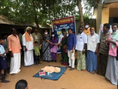 TANA CPR Training in Prakasham Dt 27 Oct 2021