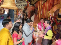 TANA Leaders at Sri Venkateswara Swamy Temple 8 July 2023