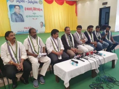 TANA President Anjaiah Chowdary Press Meet in Rajahmundry