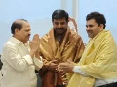 TD Janardhan Meets TANA President Niranjan Srugavarapu