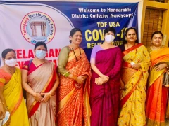 TDF USA Covid Relief Efforts in Telangana 27 Dec 2021
