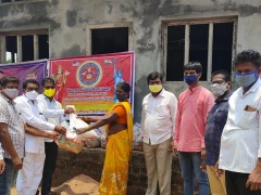 TTA Donates Groceries in Kothagudem