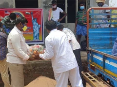 TTA Donates Groceries in Kothagudem