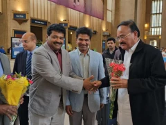 Venkaiah Naidu Receives Grand Welcome to TANA Leaders 7 Jul 2023