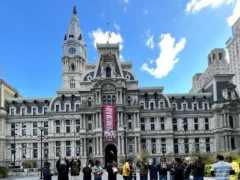 NRI TDP Leaders Protest in Philadelphia