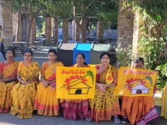 NRI TDP Protest against Chandrbabu Arrest in America