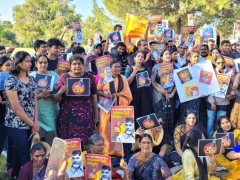 NRIs Protest against Chandrababu's Arrest in Bay Area