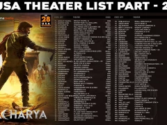 Acharya US Theaters List