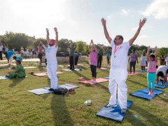 4th International Yoga Day at Gandhi Memorial