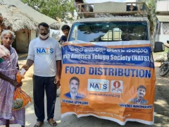 NATS Distributed Food in Guntur District 14 May 2020