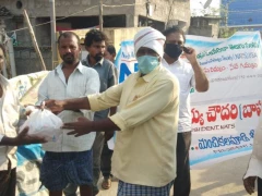 NATS Donates Food in Guntur 15 May 2020