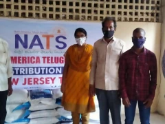 NATS Donates Groceries in Guntur 12 Aug 2020