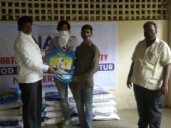 NATS Donates Groceries in Guntur 12 Aug 2020