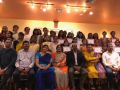 100 NRI students received Music Course Certificates