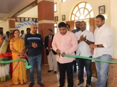 Ravi Potluri Opened Science Lab in Orvakal