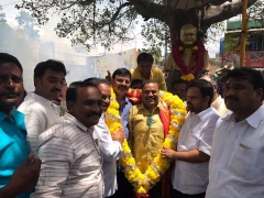 TANA President Satish Vemana Visits Madanapalle