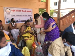TANA donated Rice and Groceries in Hyd 30 May 2020