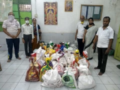 Andhra Association Distributes Covid 19 Relief Package Kits in Nagpur