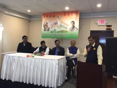 Bhatti Vikramarka Mallu in Telangana Overseas Congress Meeting