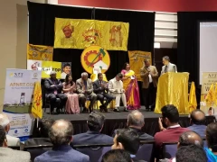 CM Addressing Telugu Associations at Chicago