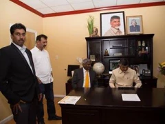 Chandrababu Visits AP Janmabhoomi Office in San Jose