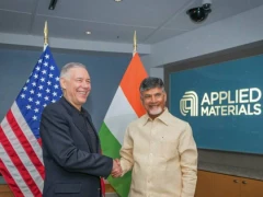 Chandrababu meeting with the officials of Applied Materials