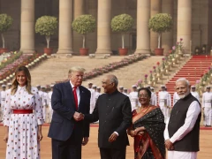 Donald Trump Visits Rashtrapati Bhawan