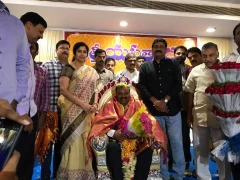 Satish Vemana Felicitated at Hotel Daspalla in Visakhapatnam