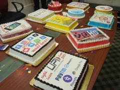 Celebrating and Spreading messages through designer cakes is a trend for this New Year Celebrations