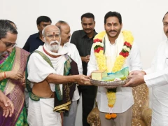 TTD and Durga Temple Priests Blessed CM YS Jagan