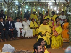 Celebrities at KCR Ayutha Chandi Yagam