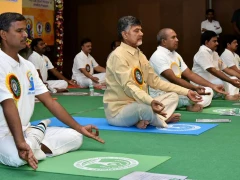 International Yoga Day Celebrations in VIjayawada