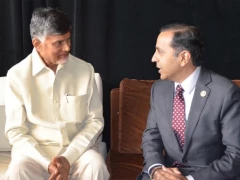 Chandrababu Meets U.S Congressman Raja Krishnamoorthi