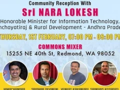 Meet & Greet with IT Minister Nara Lokesh at Seattle