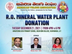 TANA R.O. Mineral Water Plant Donation on Dec 21